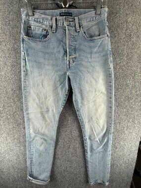 Levis Made Crafted 501 Skinny Jeans Women Light Wash Blue Denim ACTL 26X28